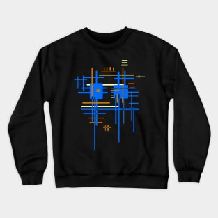 abstract minimal techno Crewneck Sweatshirt